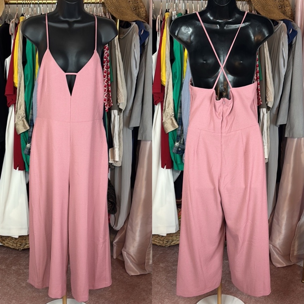 NWT Gianni Bini Jumpsuit Mauve Pink Sz M
